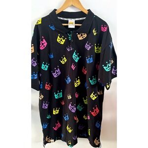 Rare Vintage PNB Nation Men’s 2XL Neon Crown Logo Hip Hop Graffiti Style Shirt
